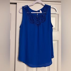 Xhilaration Large Women’s Blue Tank Top